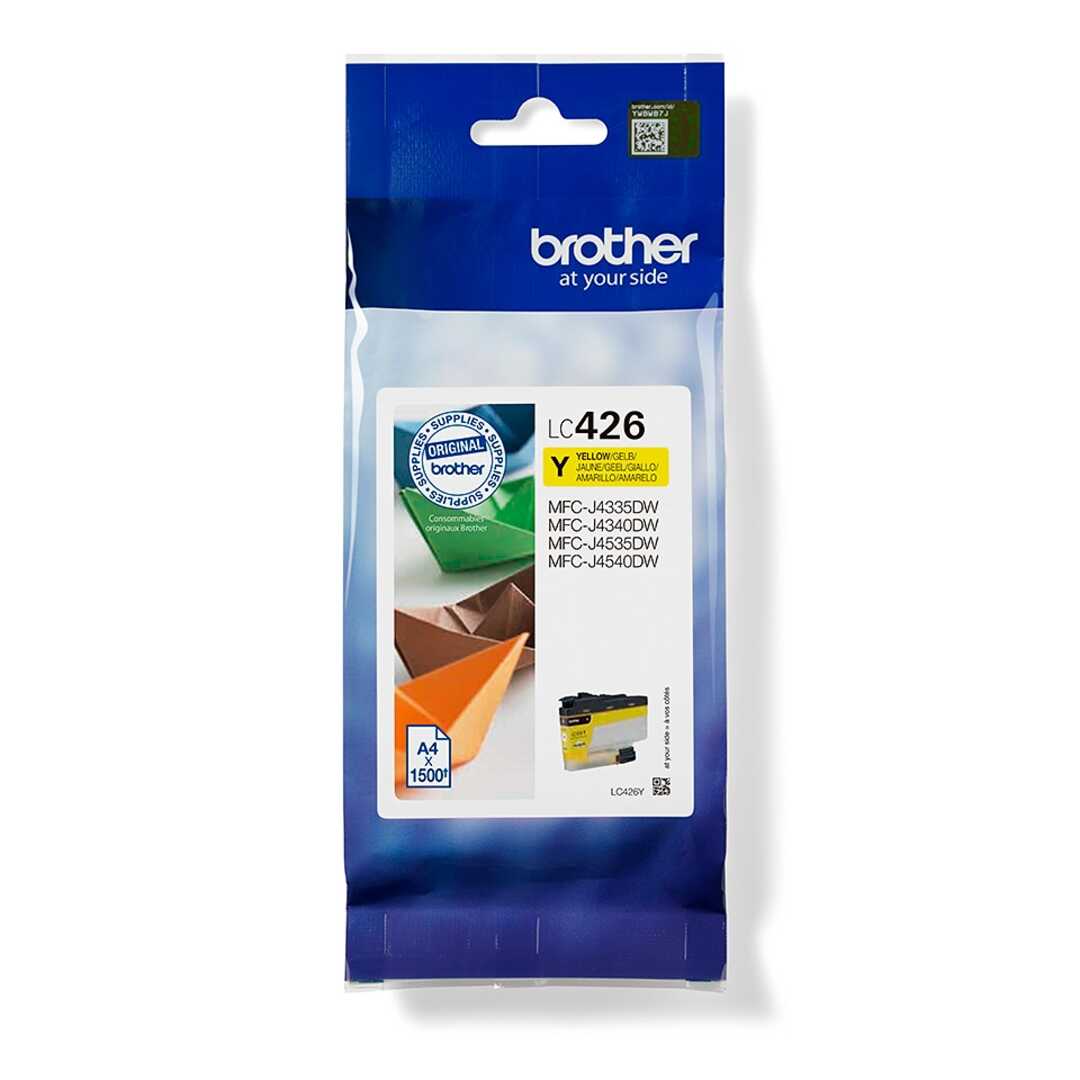 TINTA BROTHER LC426Y AMARILLO DURACIÓN 1500PÁG