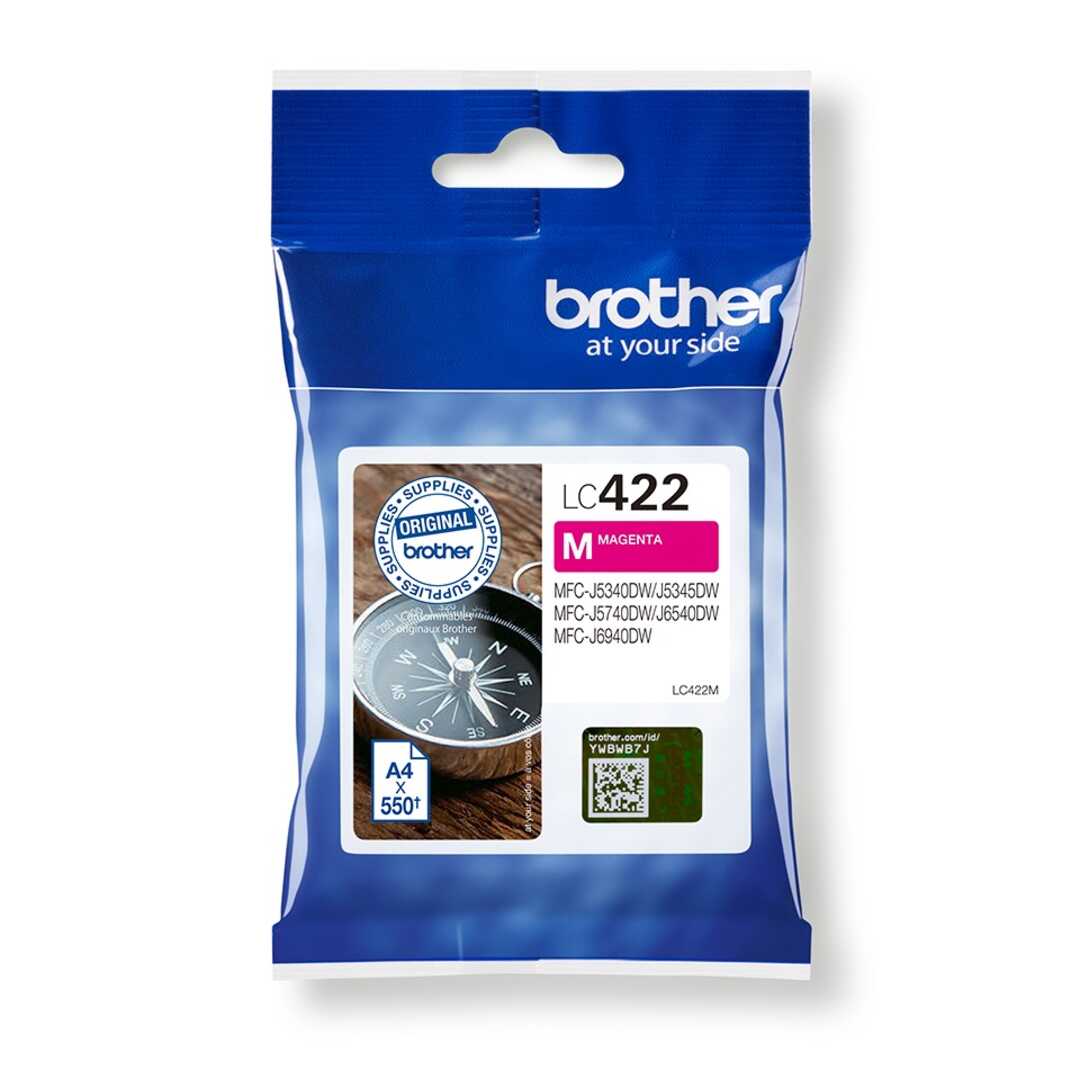 TINTA BROTHER LC422M MAGENTA DUR 550 PÁG