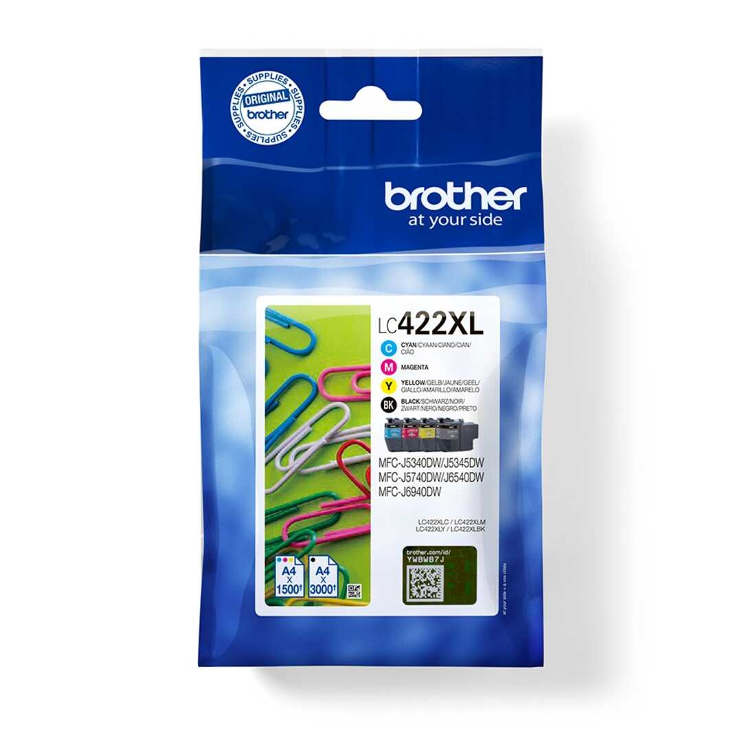 TINTA BROTHER LC422XLVAL PCK4 CARTUCHOS LARGA DURA