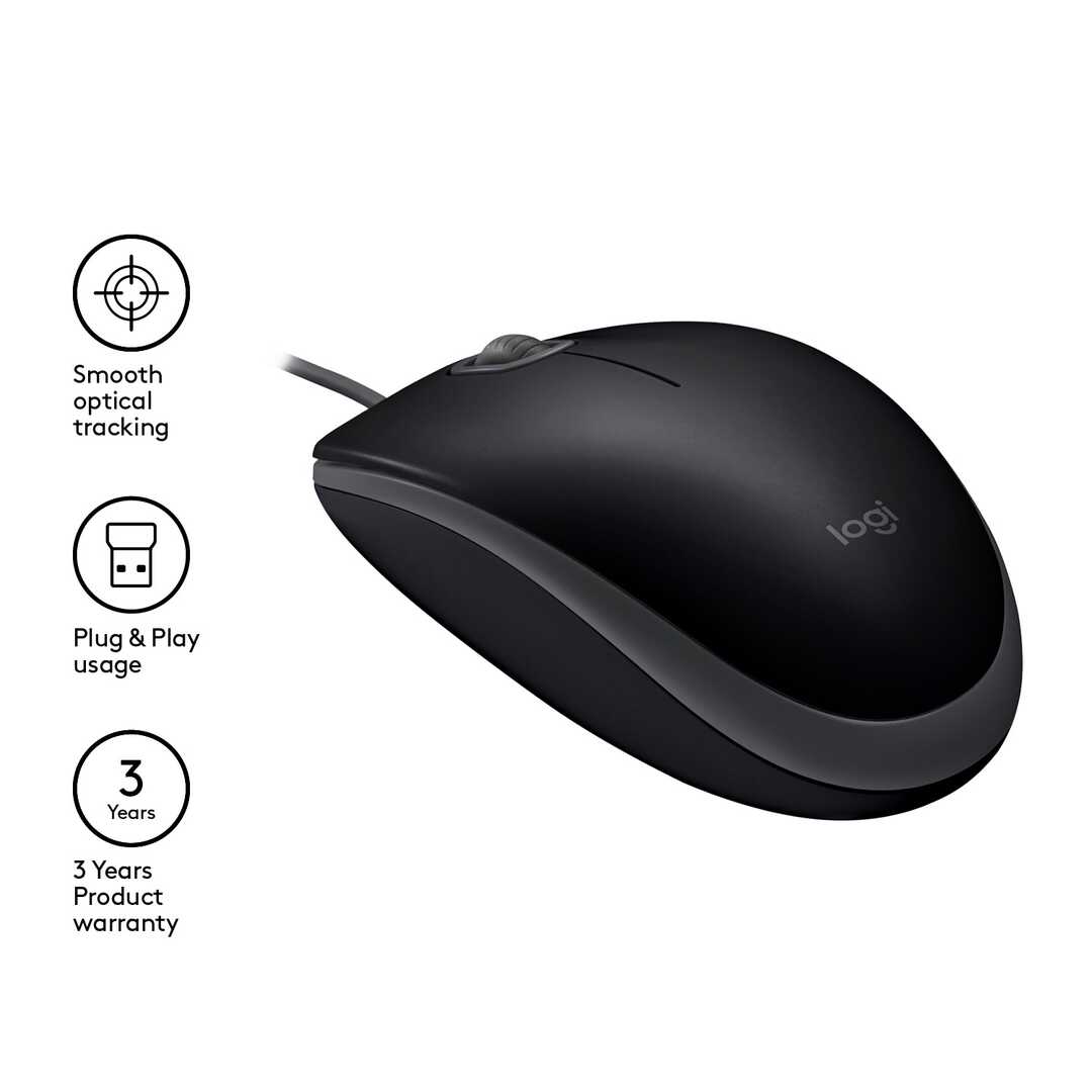 RATON LOGITECH B110 SILENT OPTICO USB NEGRO