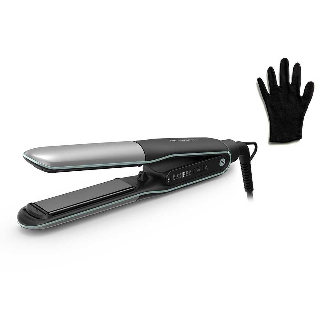 PLANCHA PELO ROWENTA SF7120 2EN1 RIZADOR TITANIO