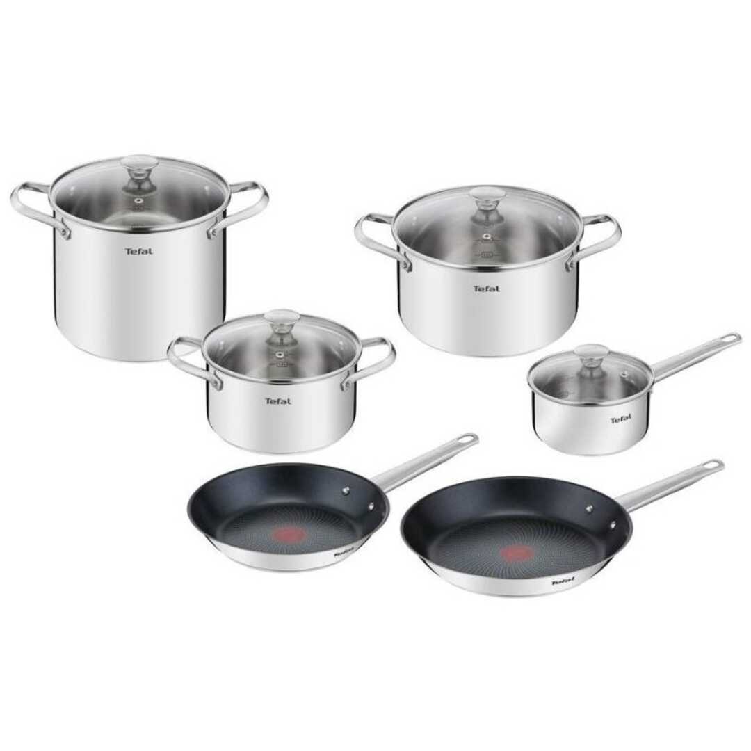 BATERIA COCINA TEFAL B922SA 10PZ SET CAZO+OLLA+CACEROLAS+SA