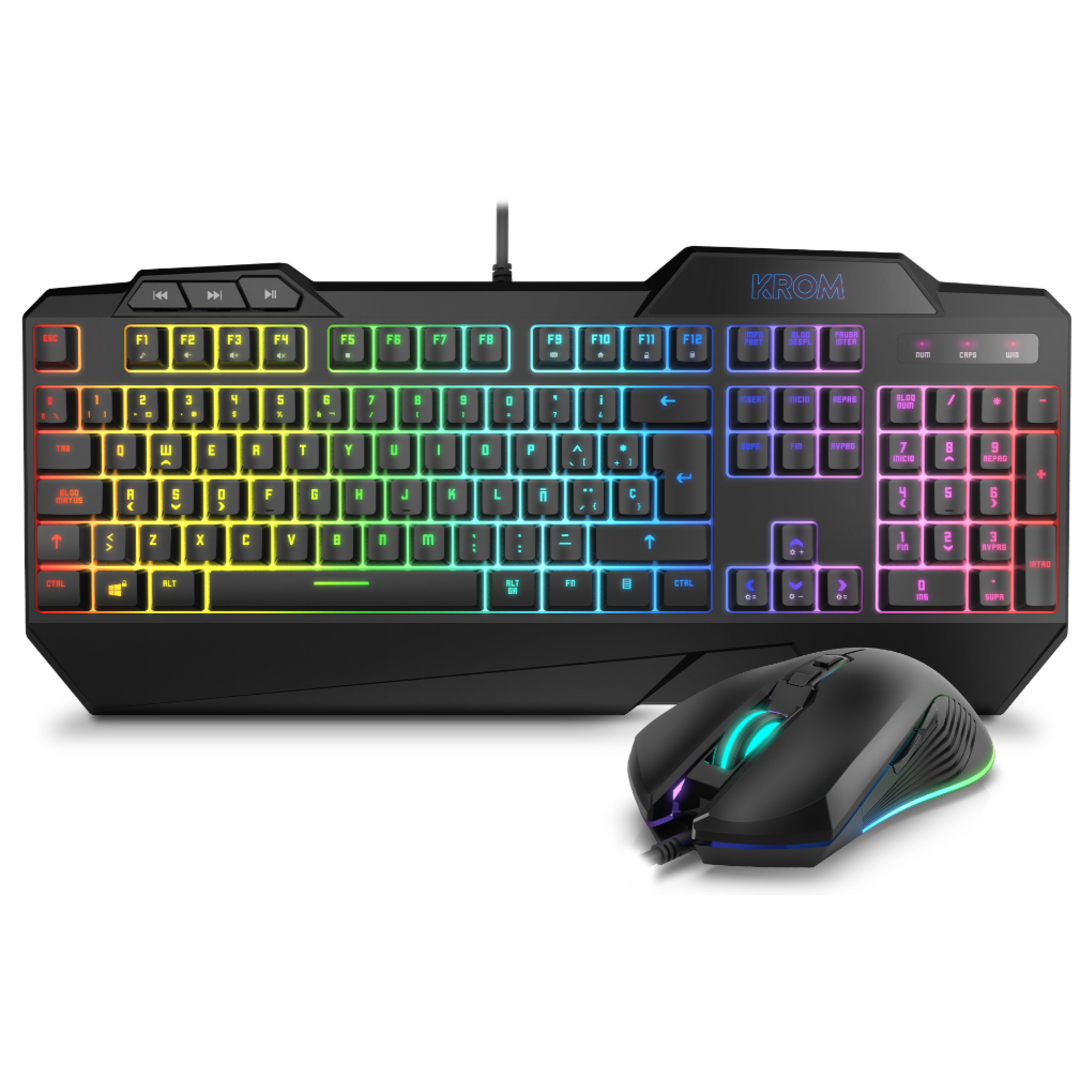 TECLADO + RATON KROM KRUSHER SEMI MECANICO