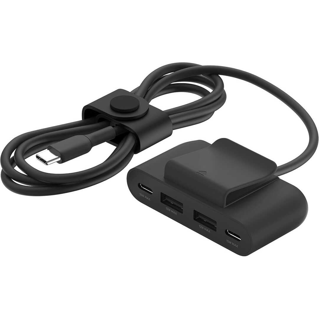 EXTENSOR DE CORRIENTE BELKIN BUZ001 4 PUERTOS NEGR