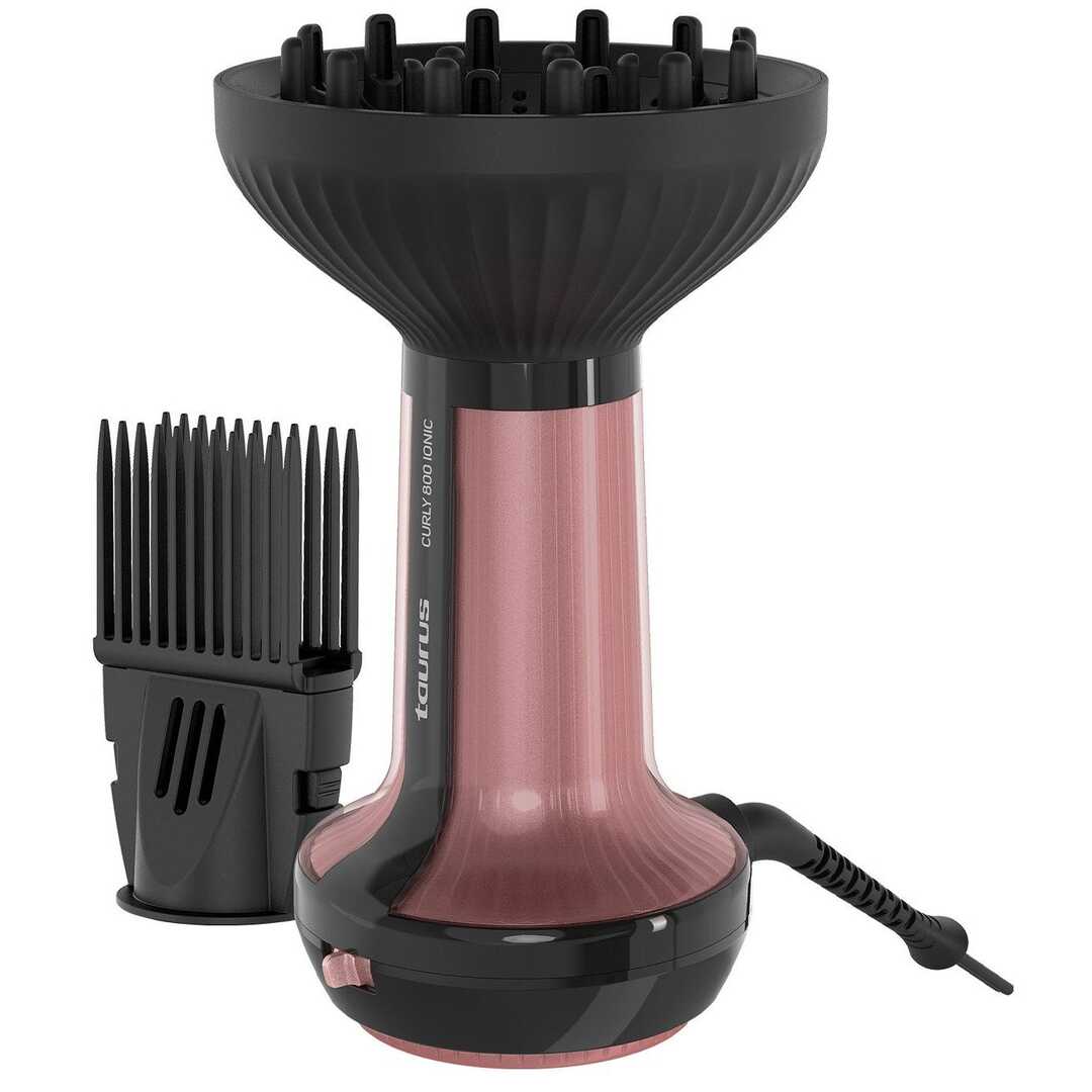 SECADOR TAURUS CURLY 800W IONIC DIFUSOR PRO