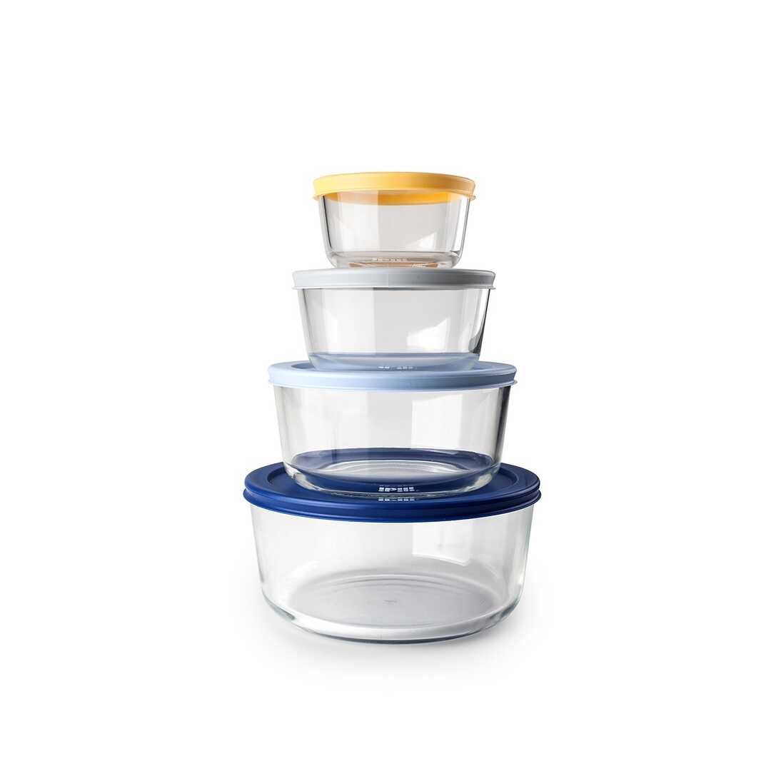 FIAMB. IBILI SET 4 TUPPERS REDONDOS ECO