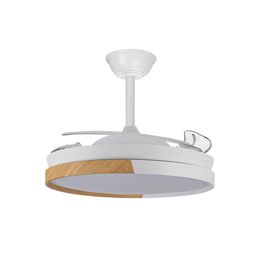 VENTILADOR TECHO RETRACT CRISTAL ECORO 45W MD