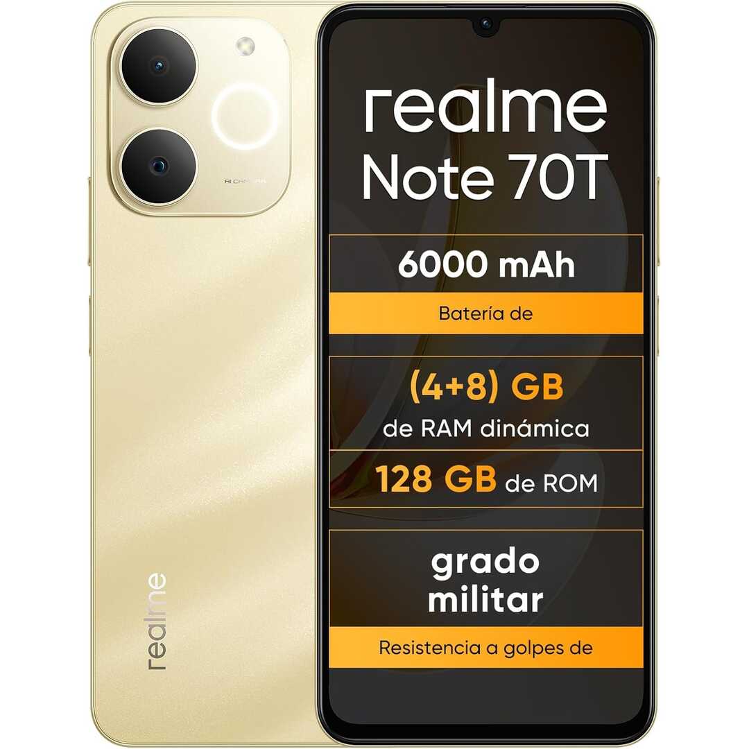 SMARTPHONE REALME NOTE 70T 4/128 6.74 GOLD
