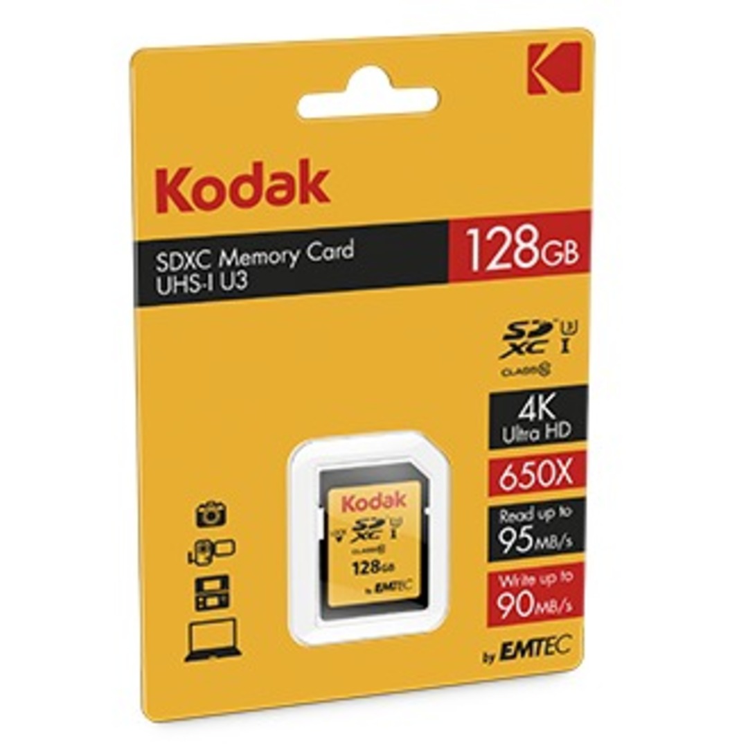 TARJ. MEM. KODAK SD 128GB UHS-I U3 V30 PREMIUM