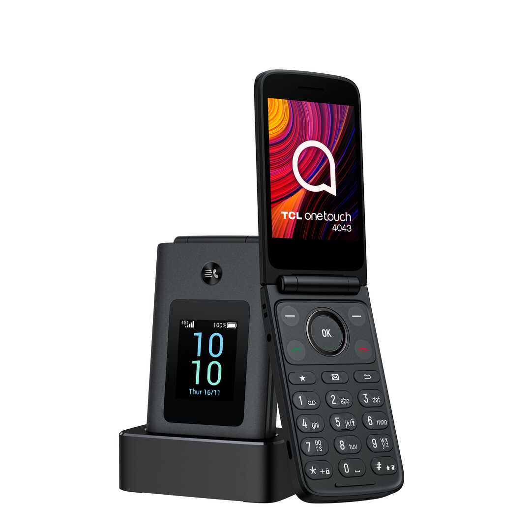 SENIORPHONE TCL 4043 3,2 DARK NIGHT GREY 4G