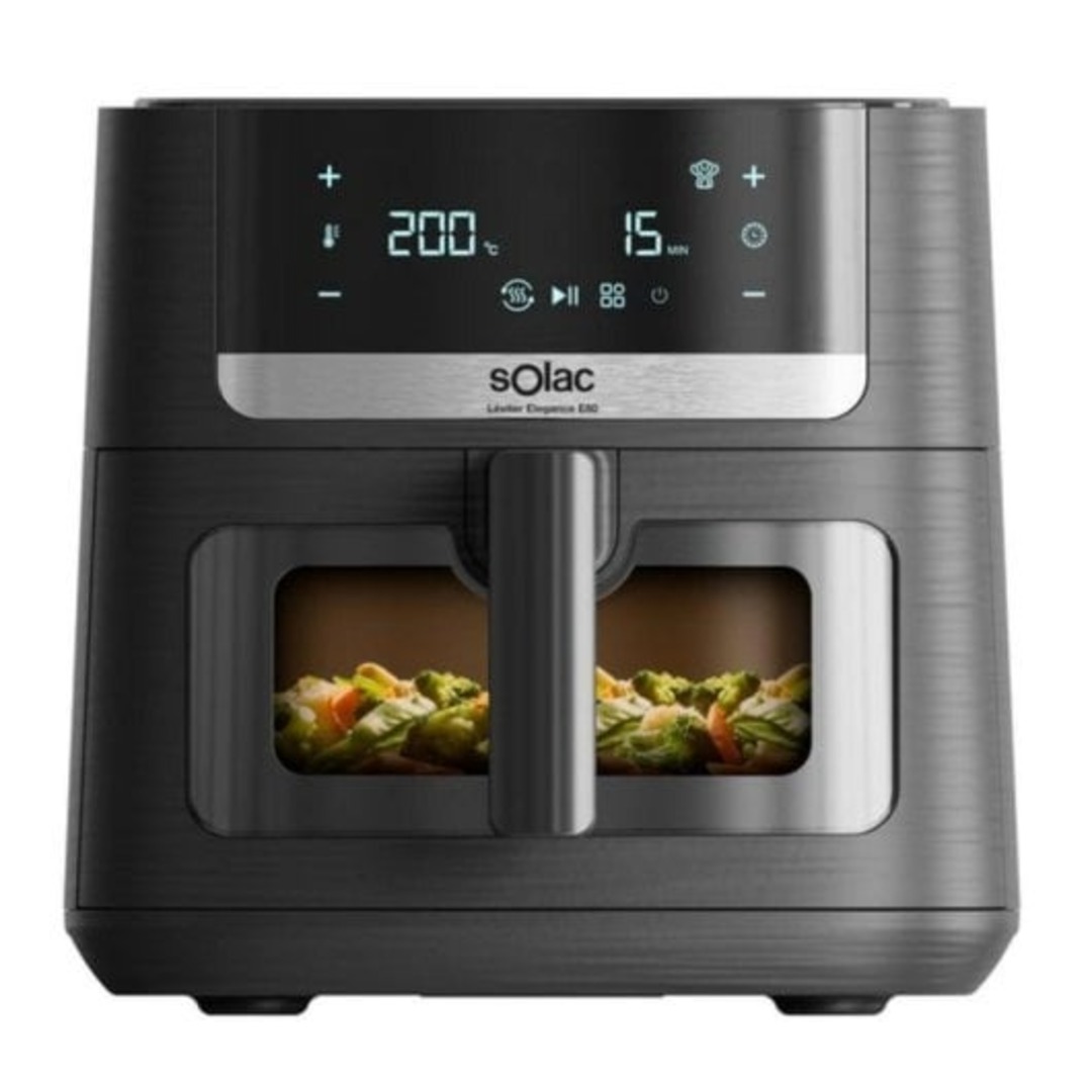 FREIDORA AIRE SOLAC FA1801 8L DIGITAL 2RESIS IND