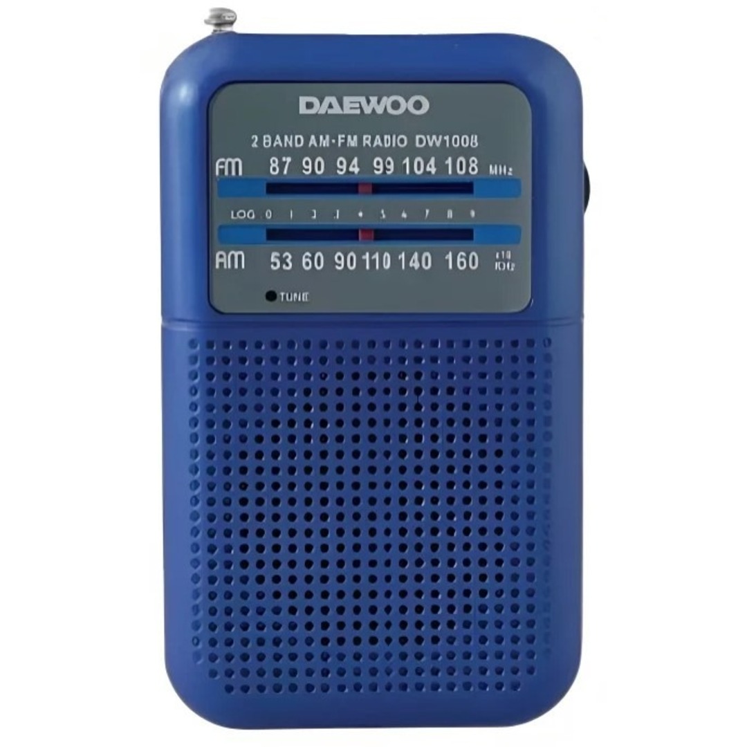 RADIO PORTATIL DAEWOO DW1008BL AM/FM ANTENA TELES