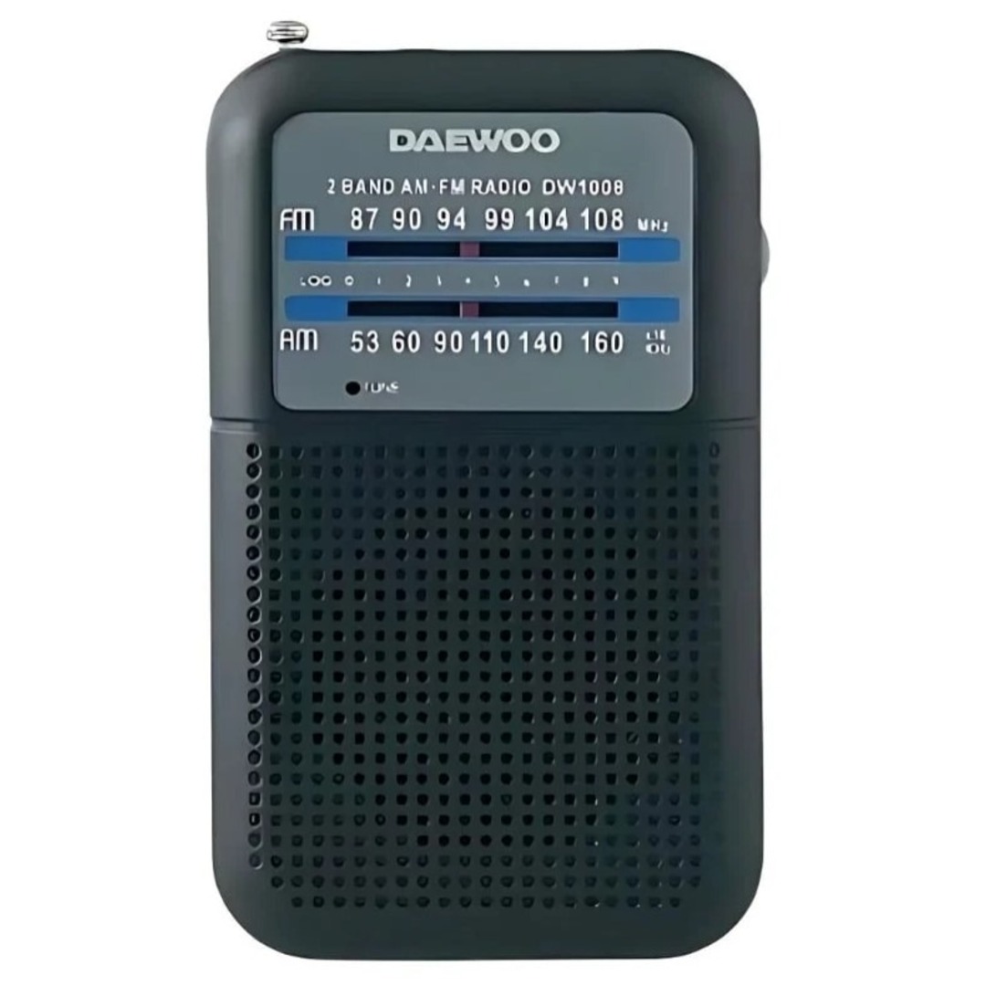 RADIO PORTATIL DAEWOO DW1008BK AM/FM ANTENA TELES