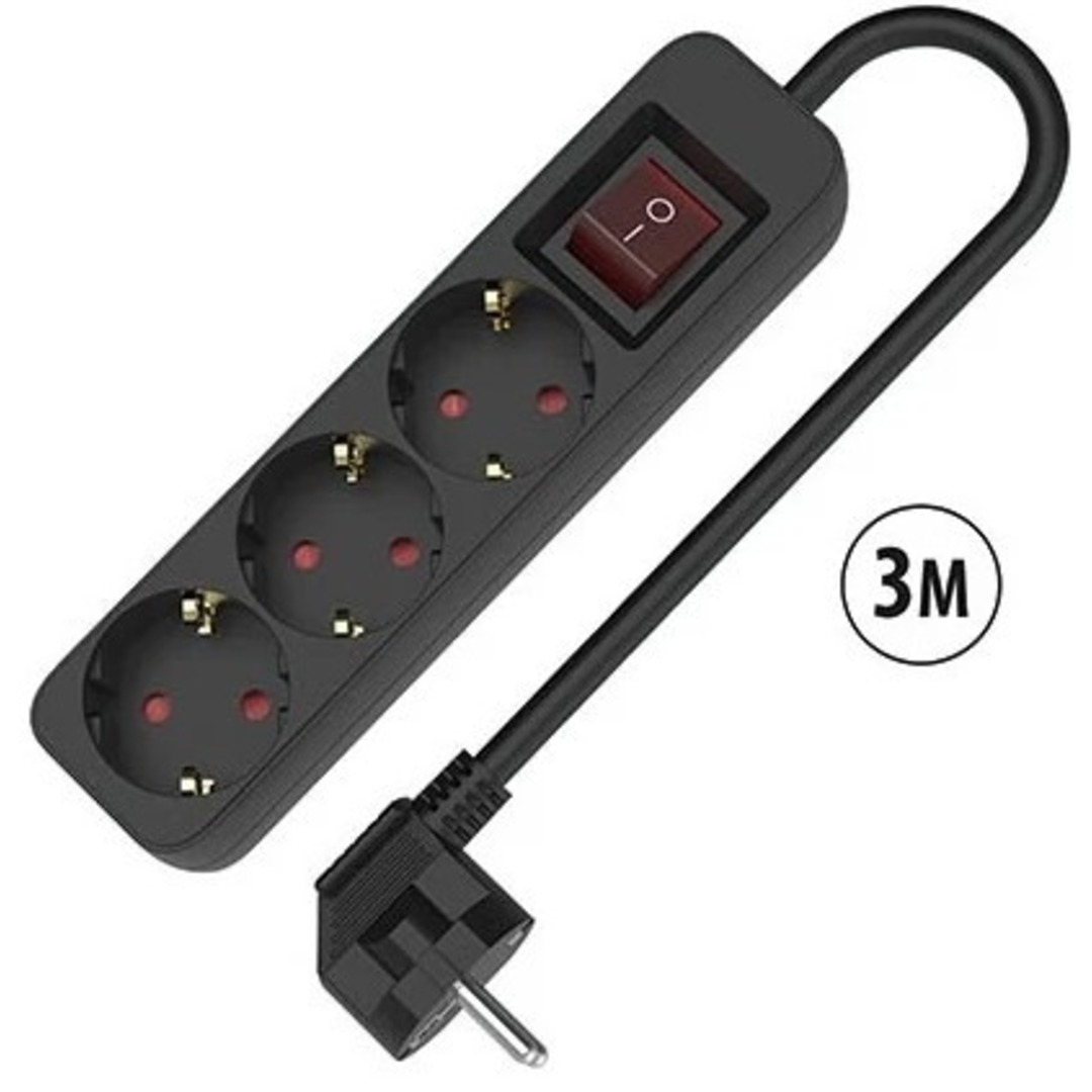 REGLETA TM ELECTRON TMUAD533SBK 3 TOMAS IN 3M