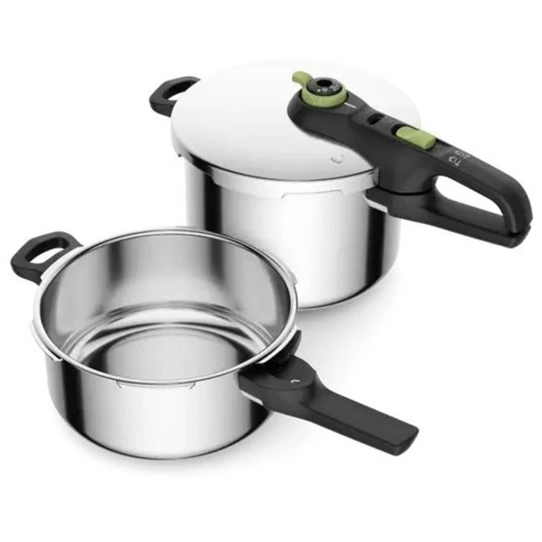 OLLA PRESION RAPID. TEFAL P25843 SECURE TR 6+4L
