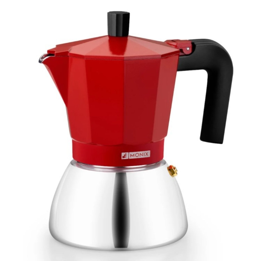 CAFET. ITALIANA MONIX INDUCTION INOX RED 6T