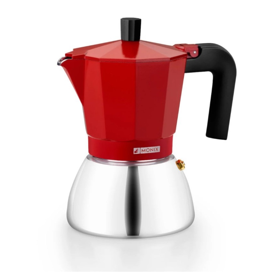 CAFET. ITALIANA MONIX INDUCTION INOX RED 9T