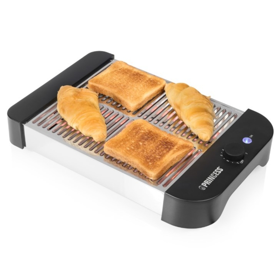 TOST. PRINCESS 142339 PLANO 3 TUBOS NEGRO 900W