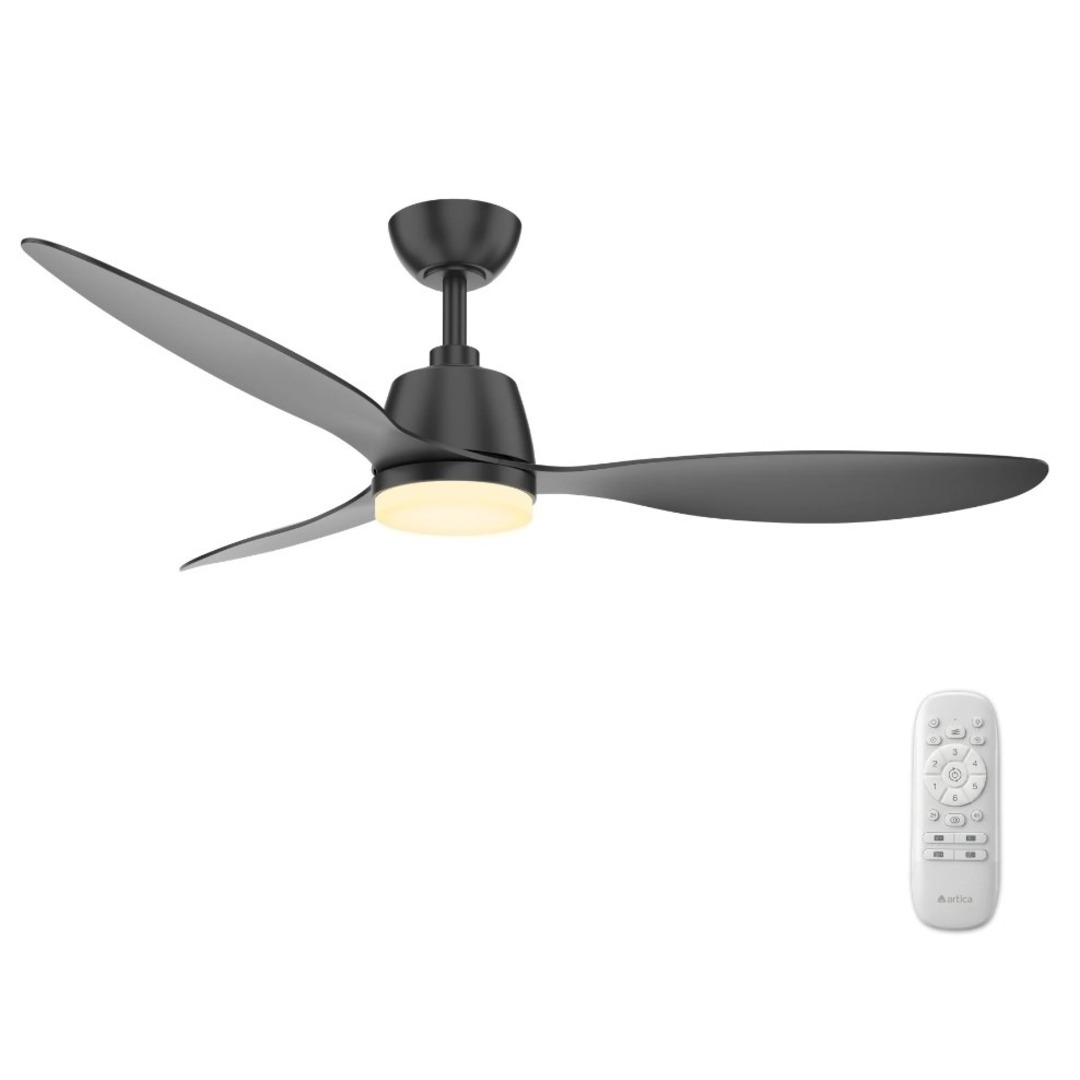 VENTILADOR TECHO ARTICA AVTECH18N NGR 18W 132 CM