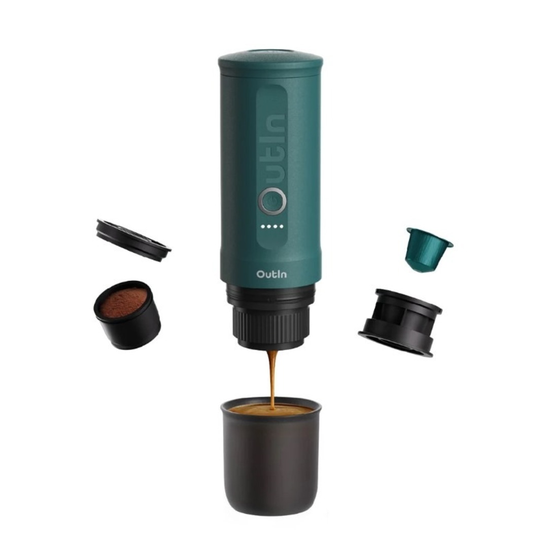 CAFET. OUTIN ESPRESSO PORTATIL VERDE 12V NESPRESSO