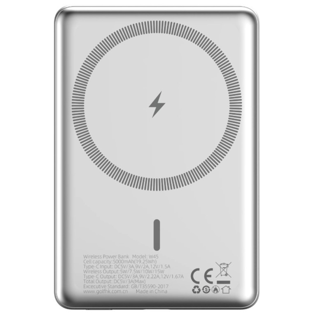 POWERBANK DCU 5K MAGSAFE PLATA
