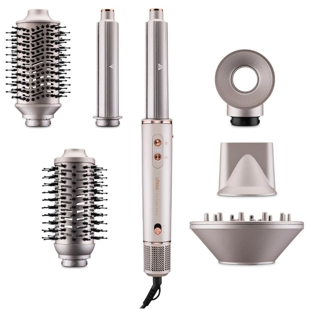 MOLDEADOR UFESA PRO GLAM TWIST MOTOR DIGITAL 7EN1