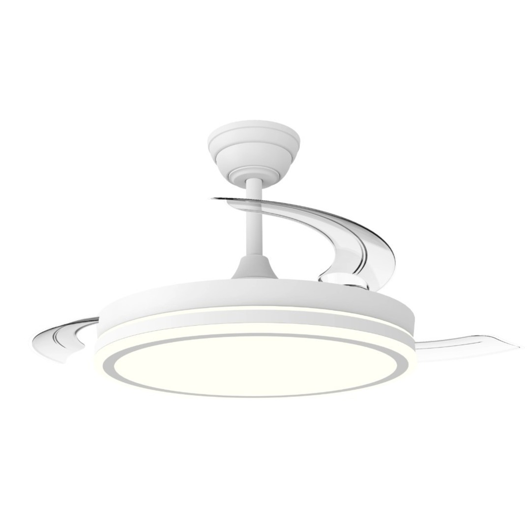 VENTILADOR TECHO CRISTAL NIGHT ECO RETRAC