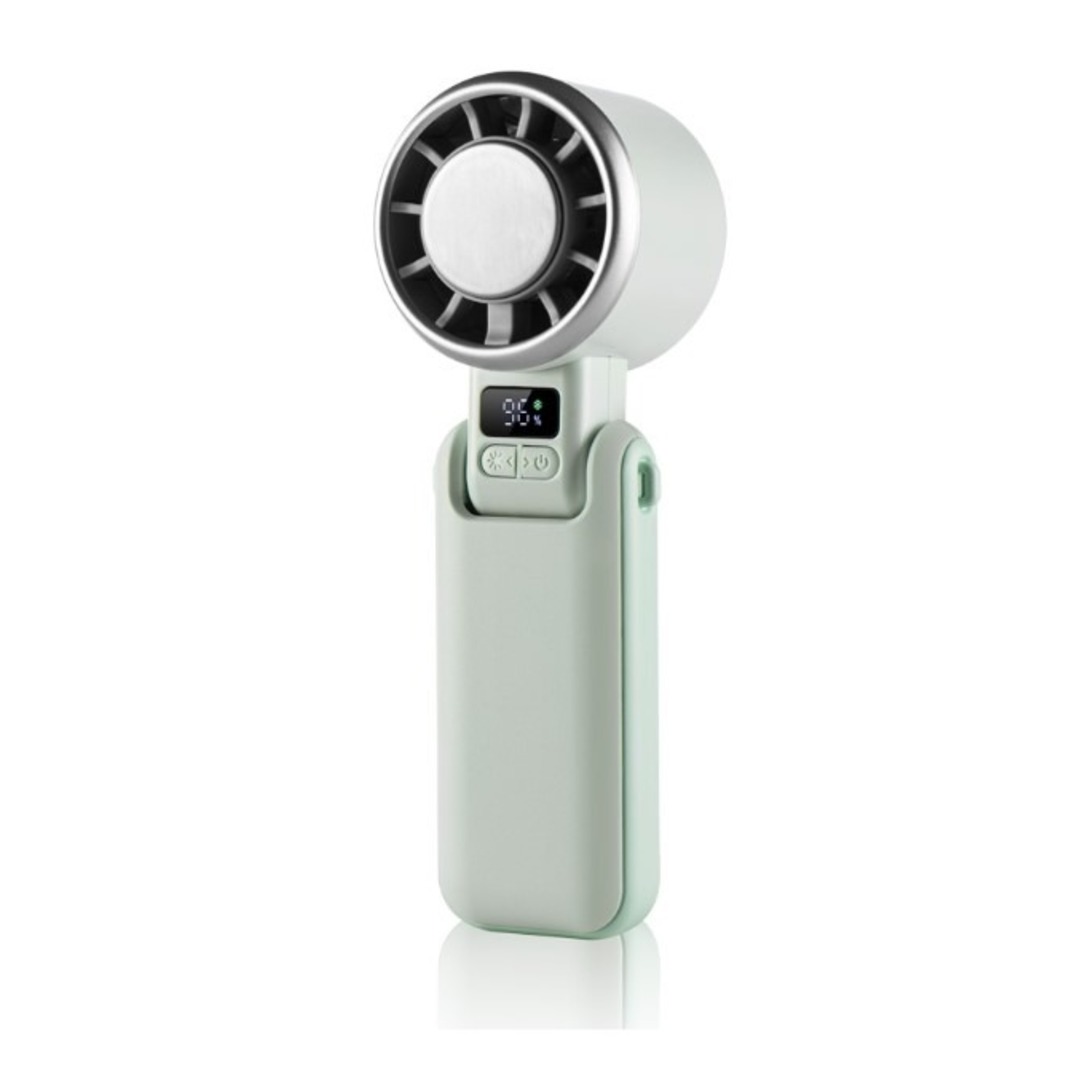 VENTILADOR MANO CRISTAL ICE PRO VERDE PORTATIL