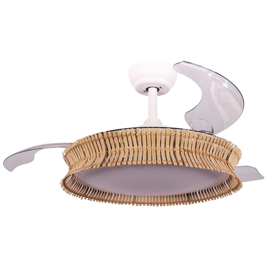 VENTILADOR TECHO FM VR1200 107CM RETRAC RUSTICO