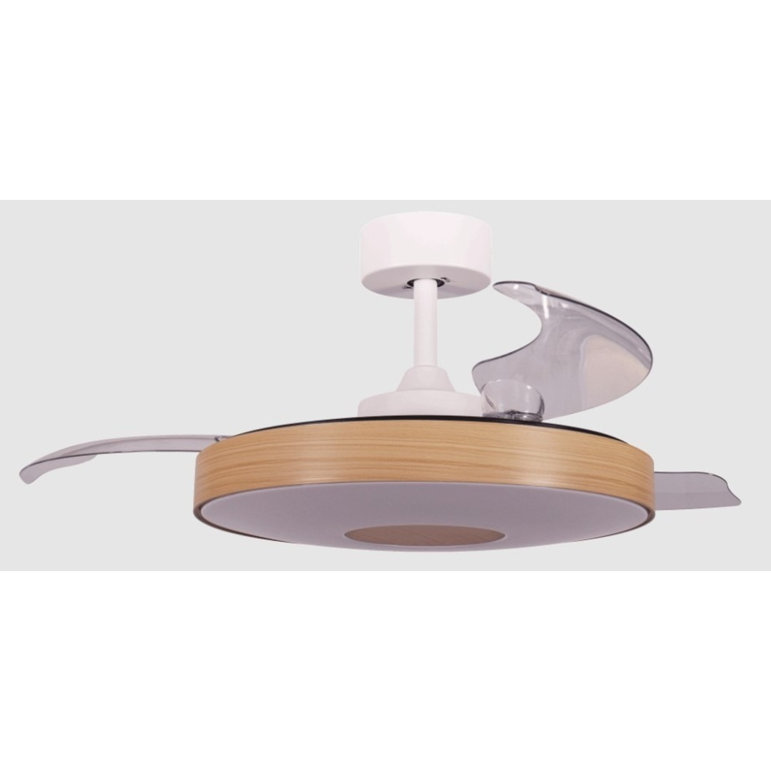 VENTILADOR TECHO FM VR1400 107CM RETRAC MADERA