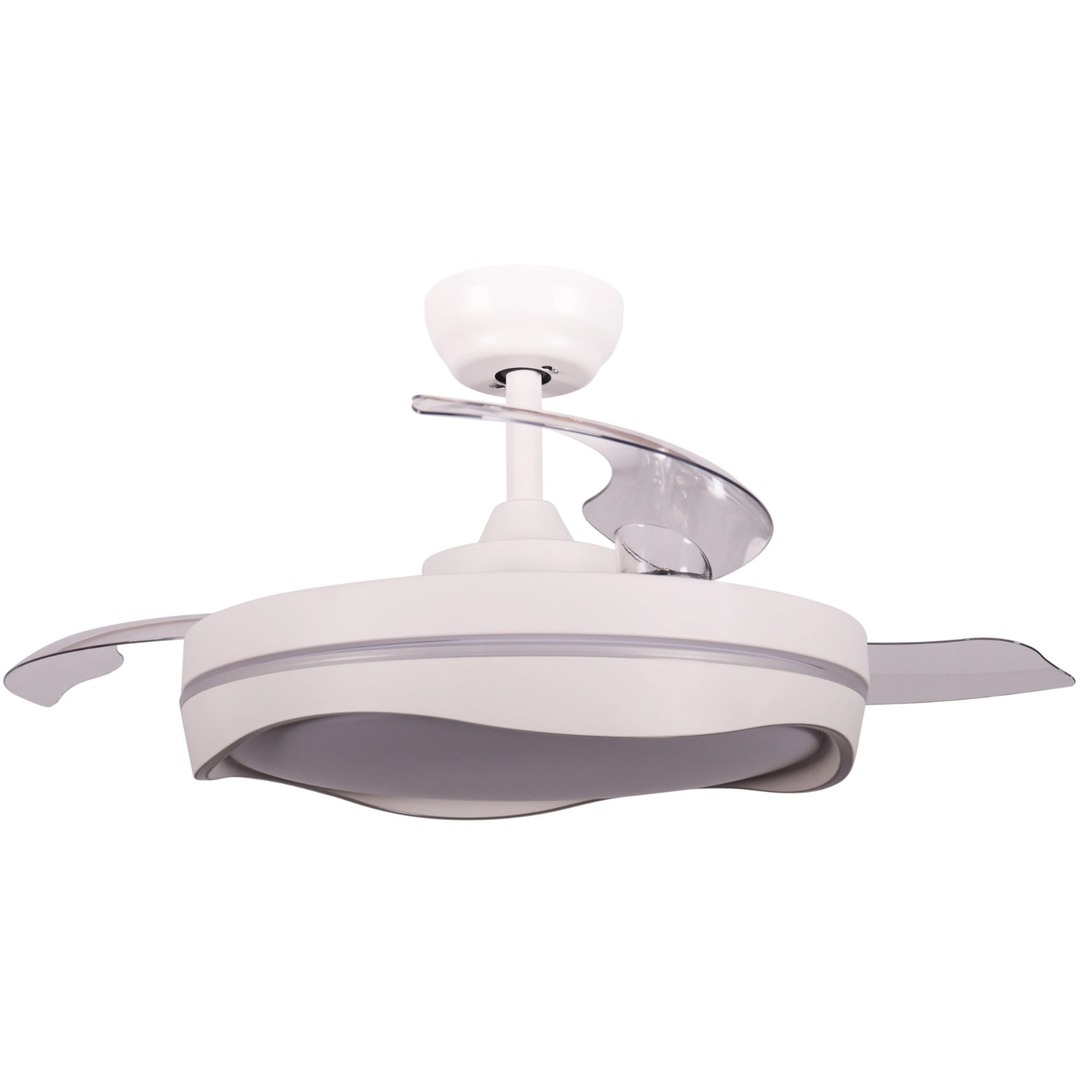VENTILADOR TECHO FM VR1500 107CM RETRAC BLNCO ONDA
