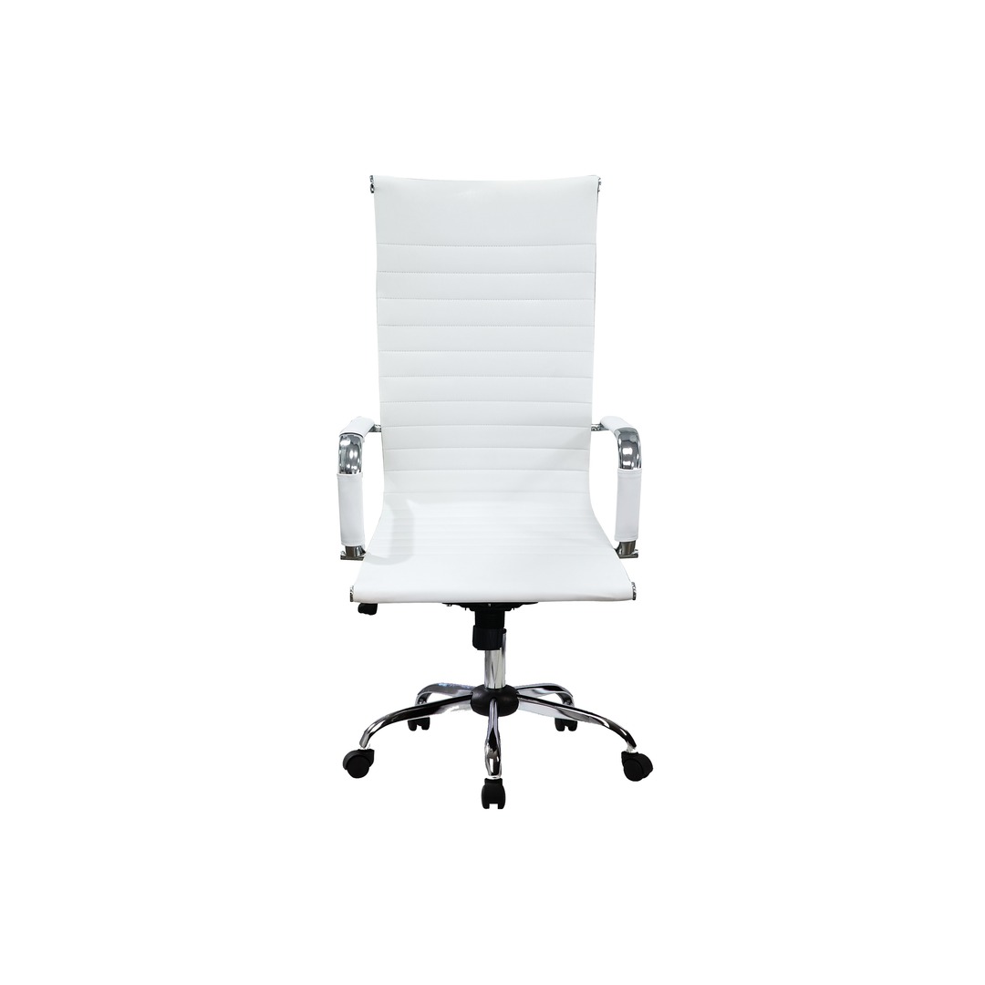 SILLA OFICINA EQUIP TAPIZADO ACANALO RESP ALTO BLA