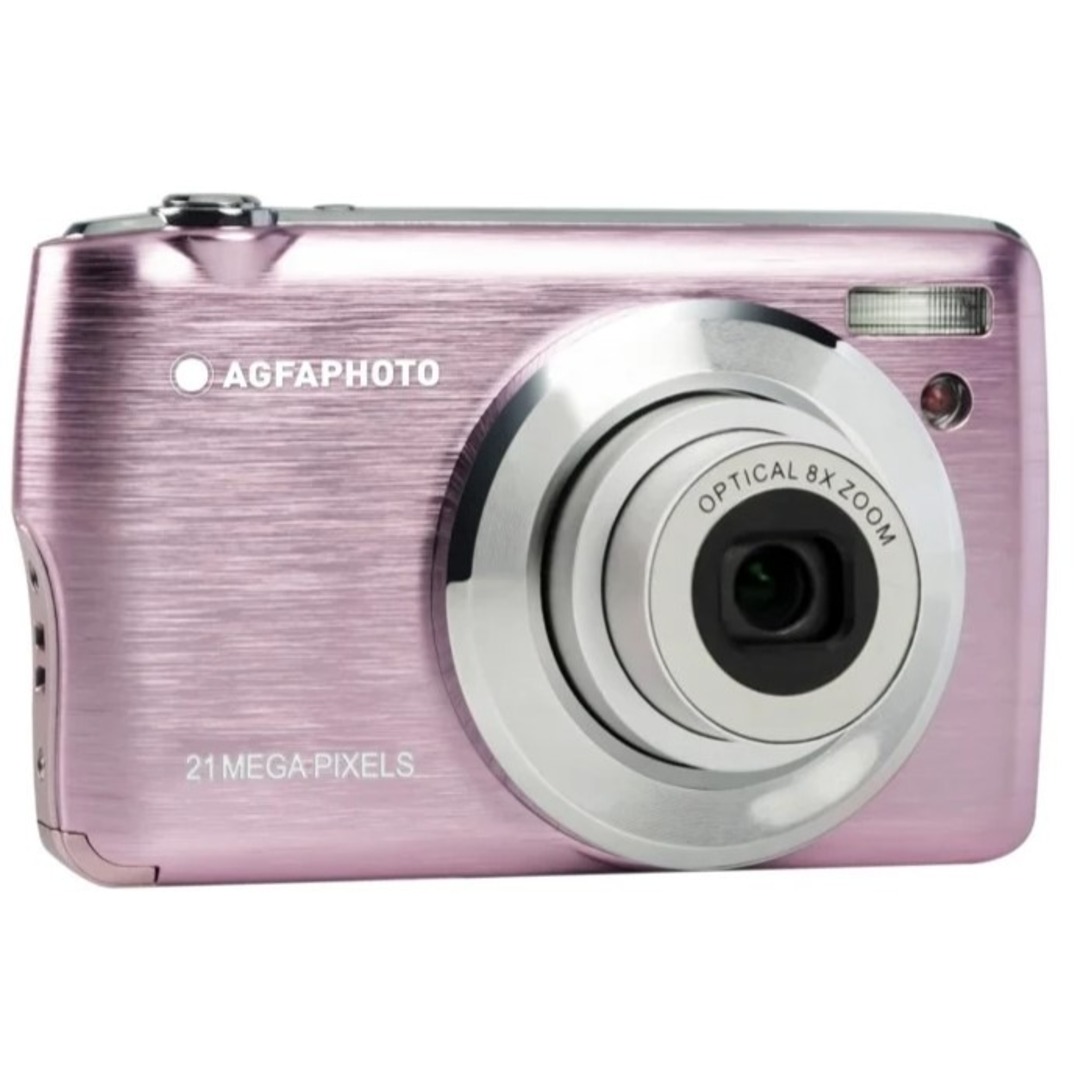 CAMARA AGFA CAMARA DC8200 PINK 21MP SD+FUNDA