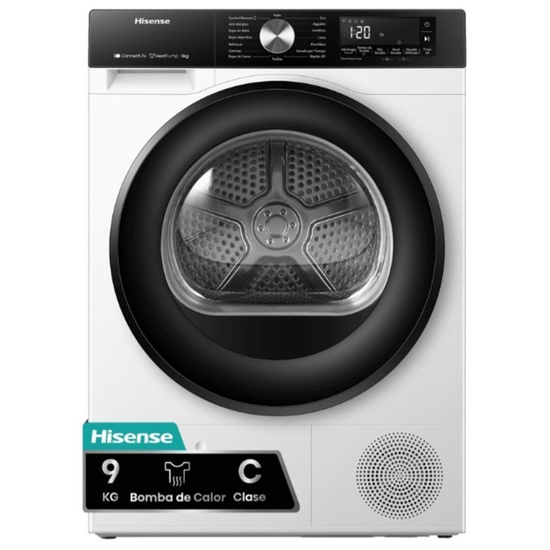 SECADORA HISENSE DH3S902BWCC 9K BCO