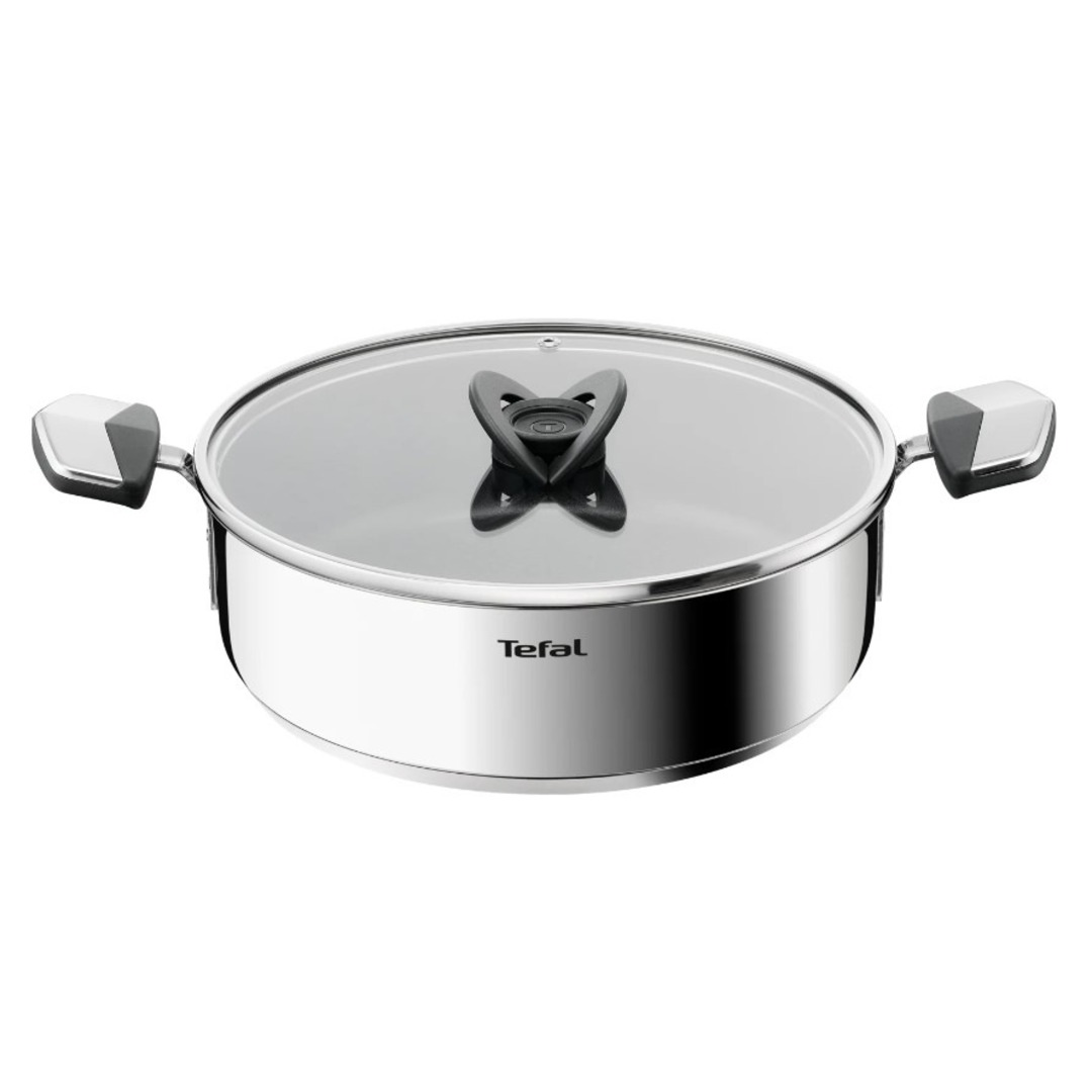 CACEROLA TEFAL E33371 EMOTION+ 26 CM C/TAPA INDUCCION