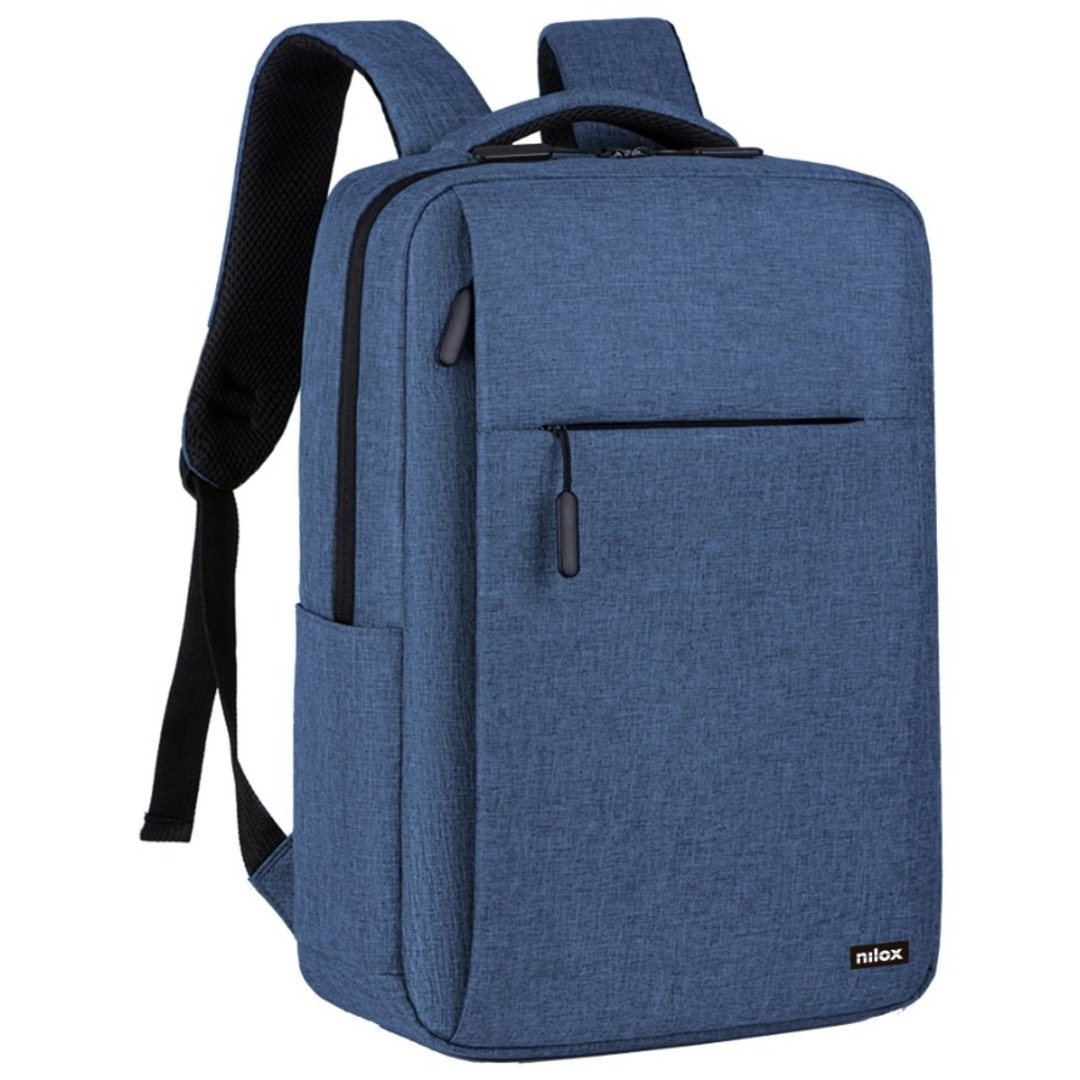 MOCHILA NILOX NXBK034 AZUL PORTATIL 15,6