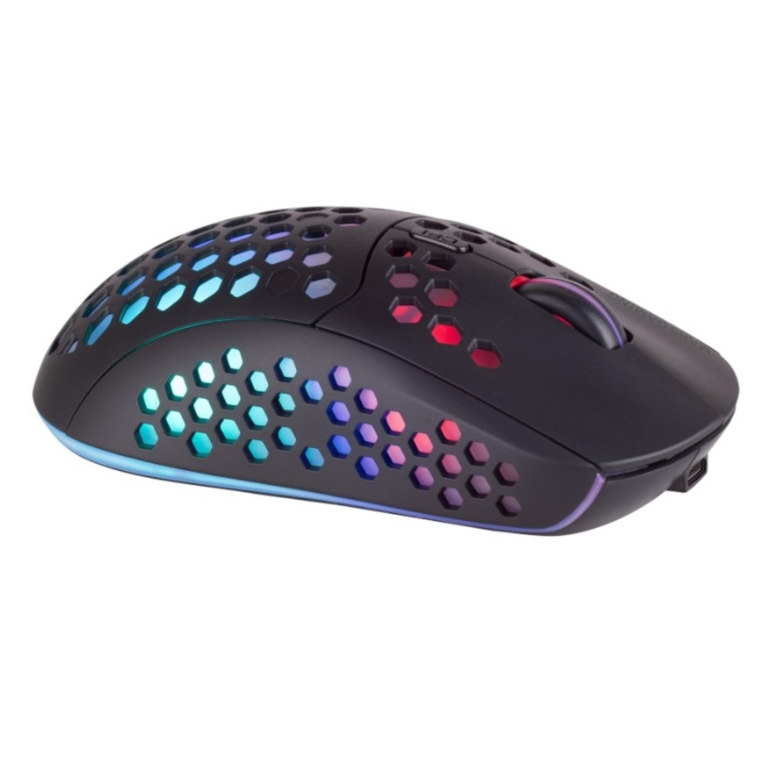 RATON MARS GAMING WIRELESS RGB MMW3 NEGRO