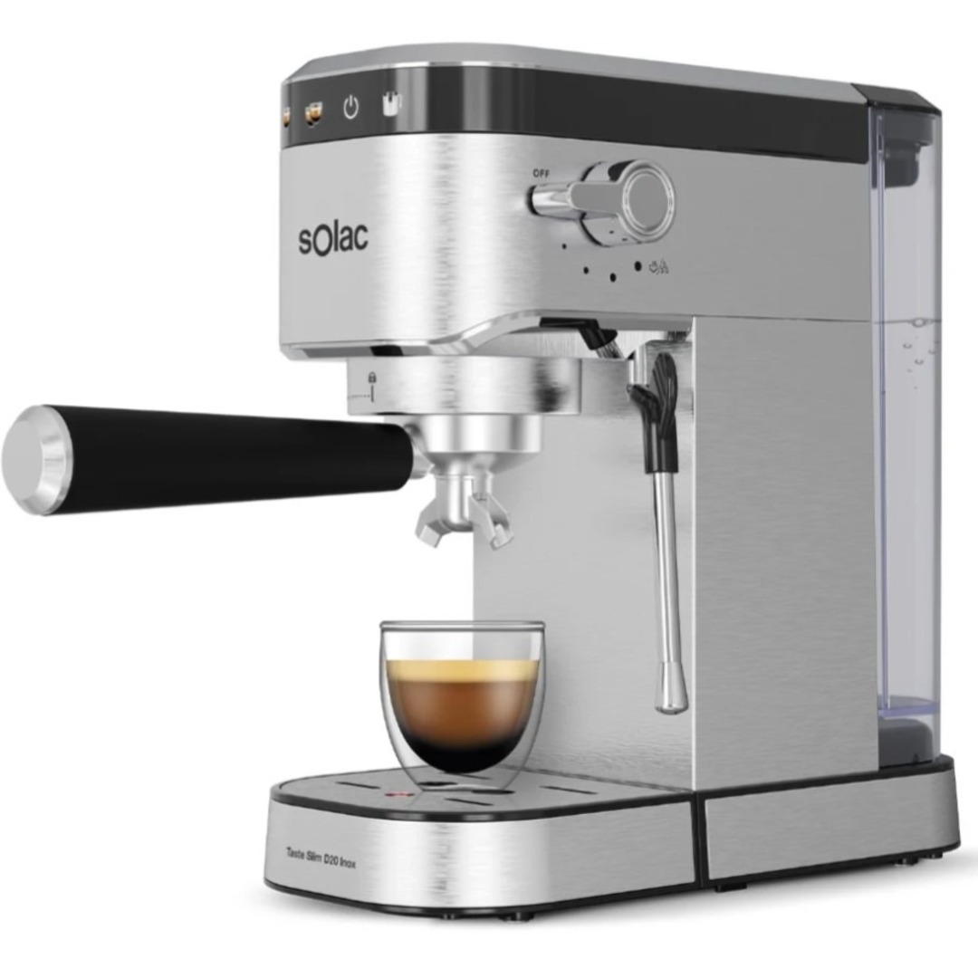 CAFET. SOLAC CE4525 SLIM INOX 1350W 20B VAPORIZA