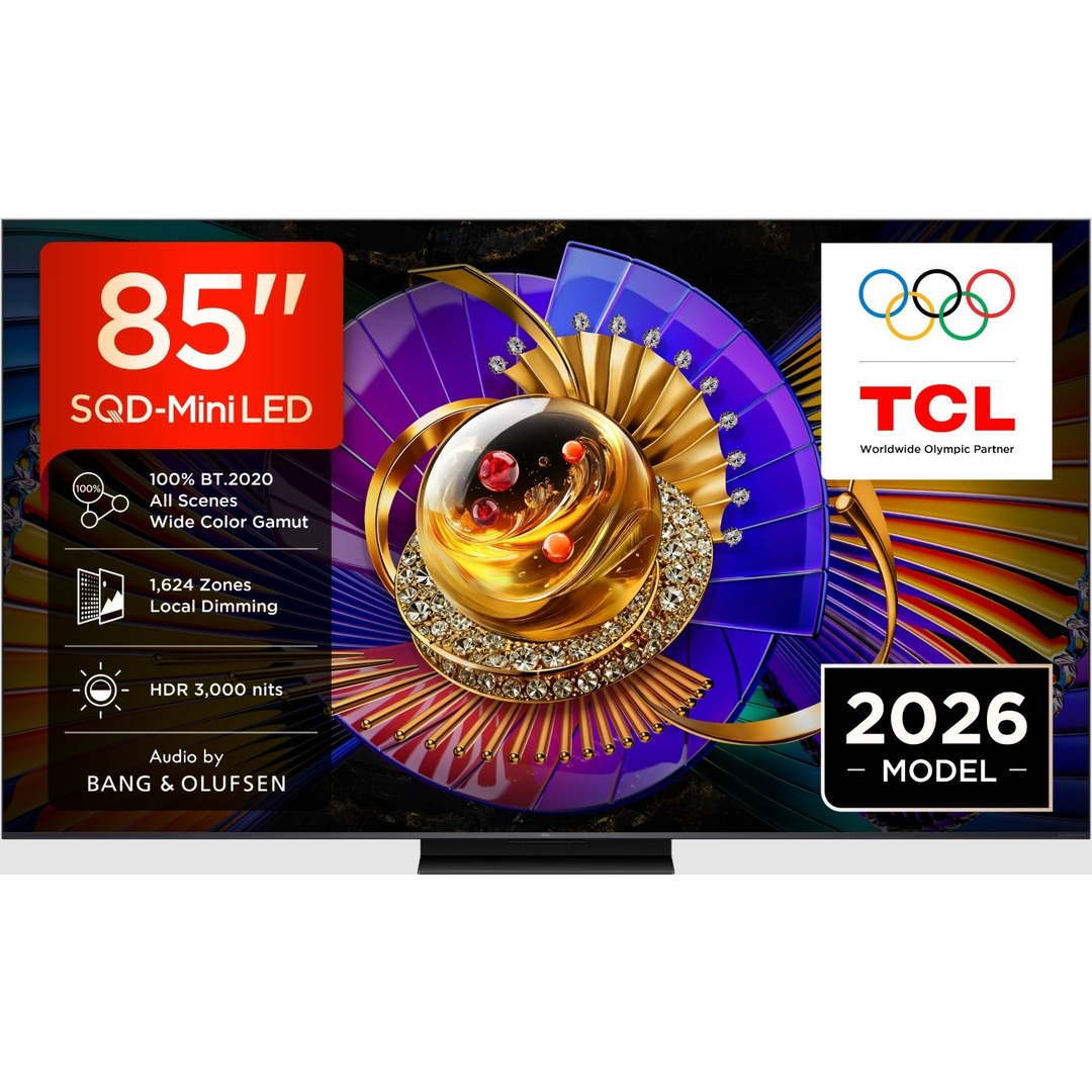 TV TCL 85 85C7L UHD SQDMINILED GOOGLETV 144HZ B&O