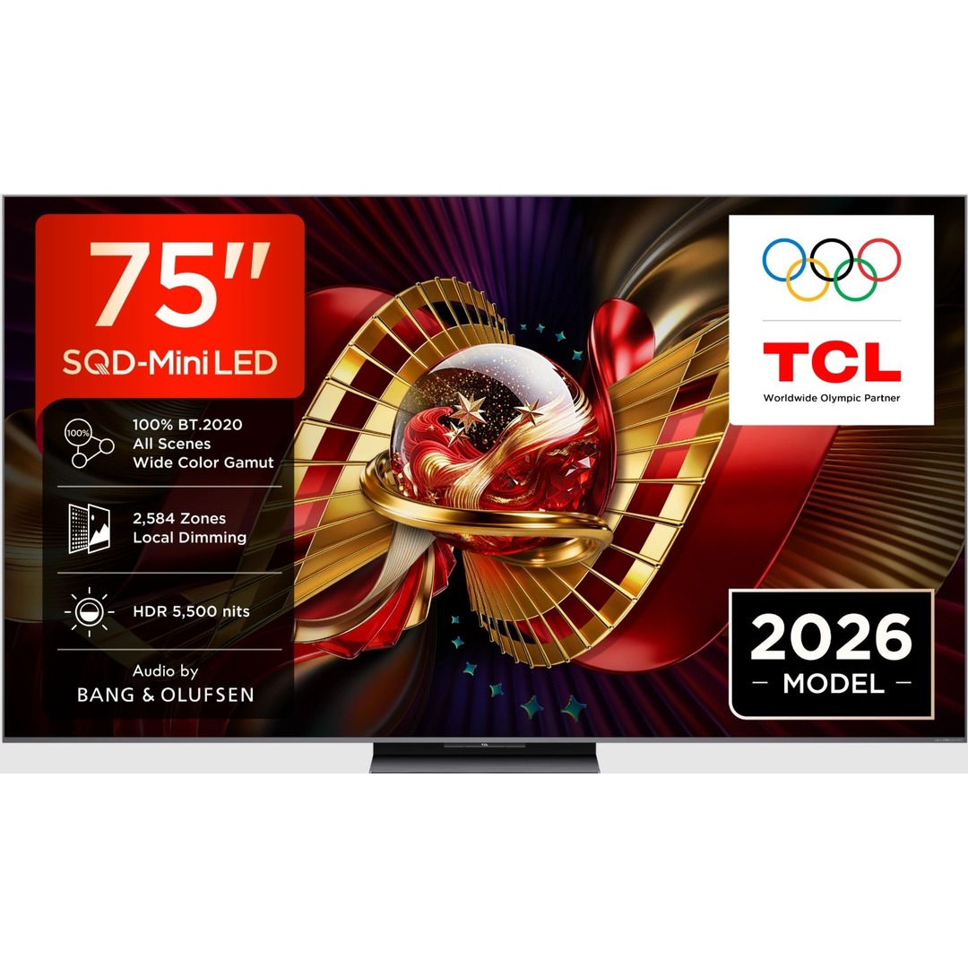 TV TCL 75 75C8L UHD SQDMINILED GOOGLETV 144HZ B&O