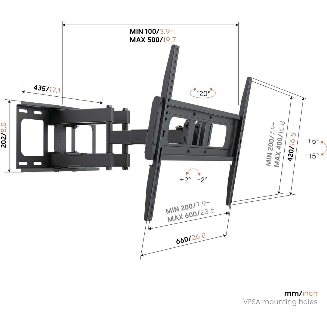 SOPORTE TV VOGEL S UP6053 GIRATORIO 40-80