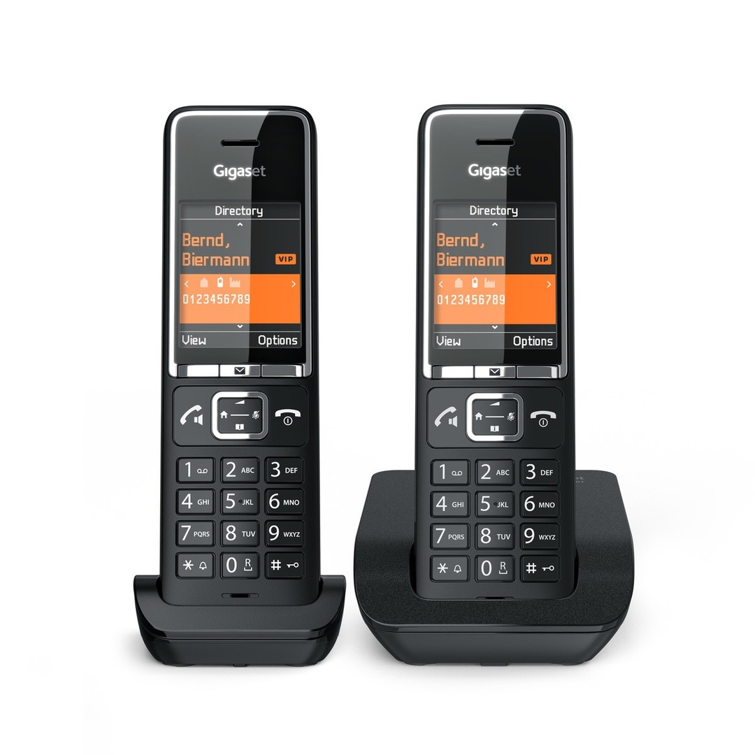 TELEFONO DECT GIGASET COMFORT 550 DUO NEGRO