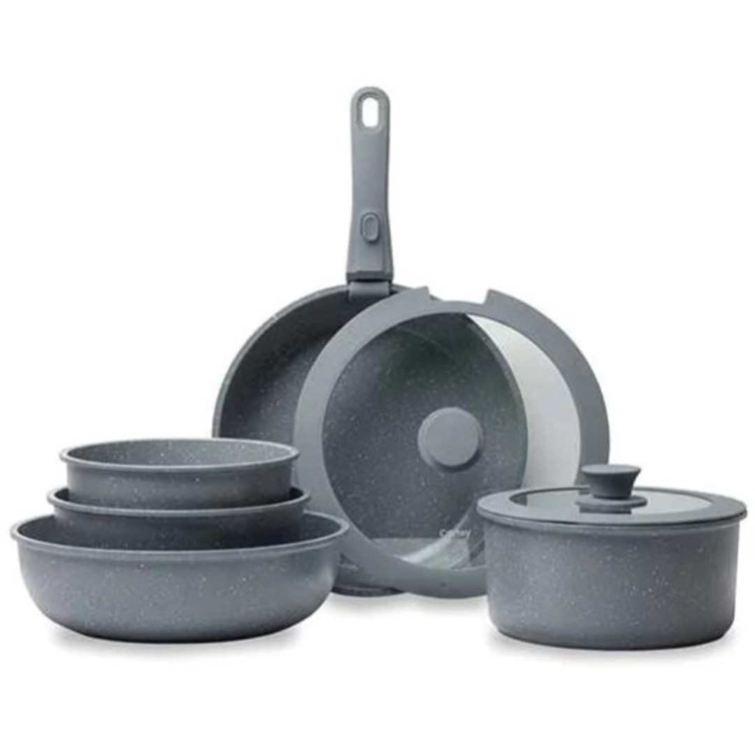 BATERIA COCINA CASTEY 8PZ CERAMIC ECO GRIS