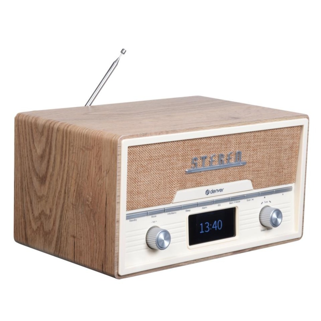 CADENA DENVER MDA-525LW RETRO CD LIGHT WOOD