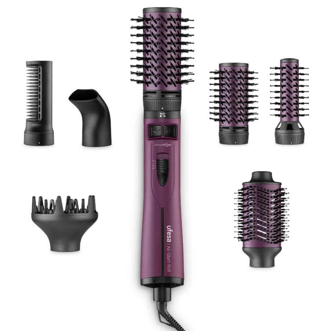 MOLDEADOR UFESA AIR GLAM ROLL 1200W 6ACC