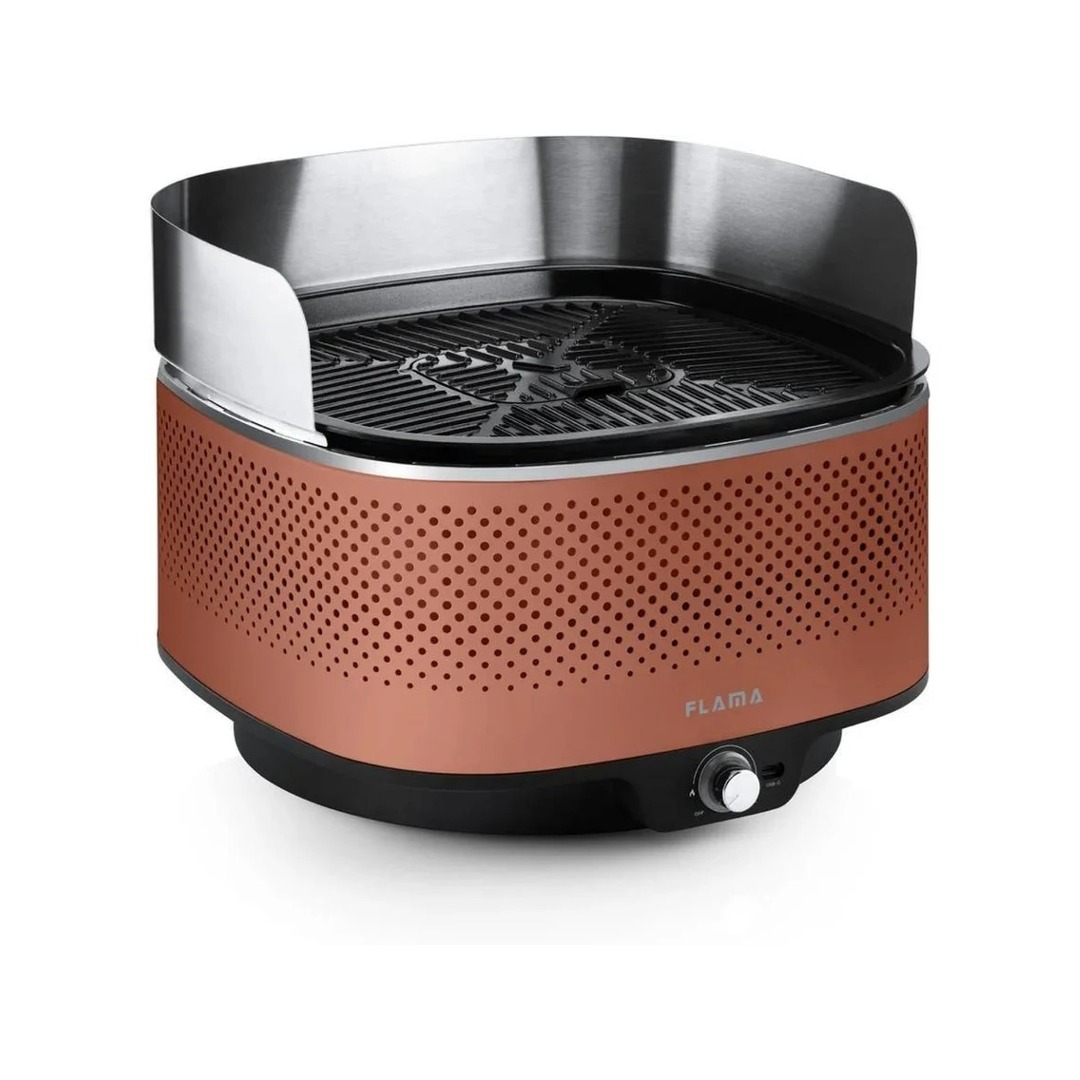 BARBACOA FLAMA 4013FLEVO TERRACOTTA USB-C 5V