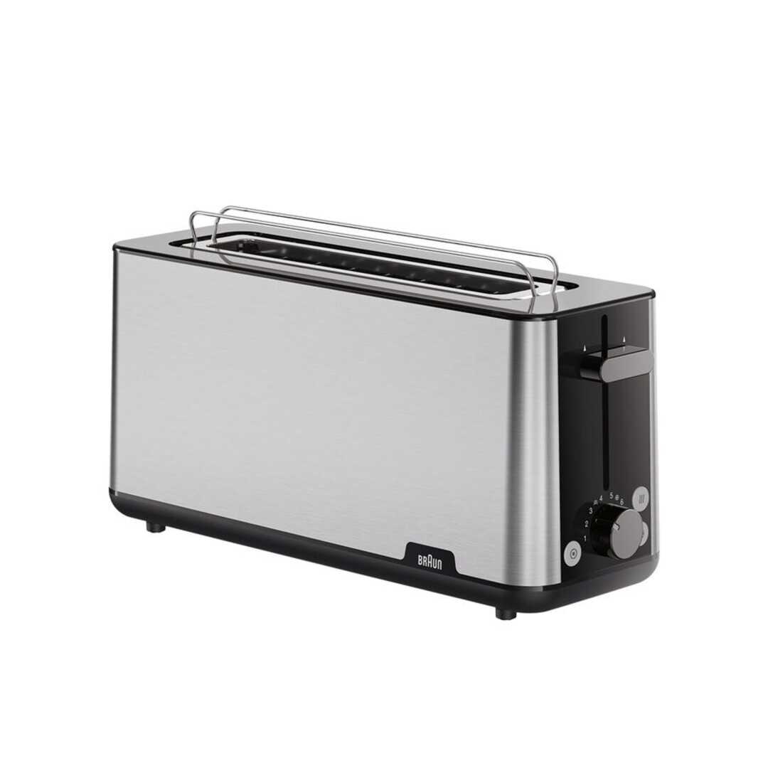 TOST. BRAUN HT1610BK 1R LARGA BLACK/INOX 1030W