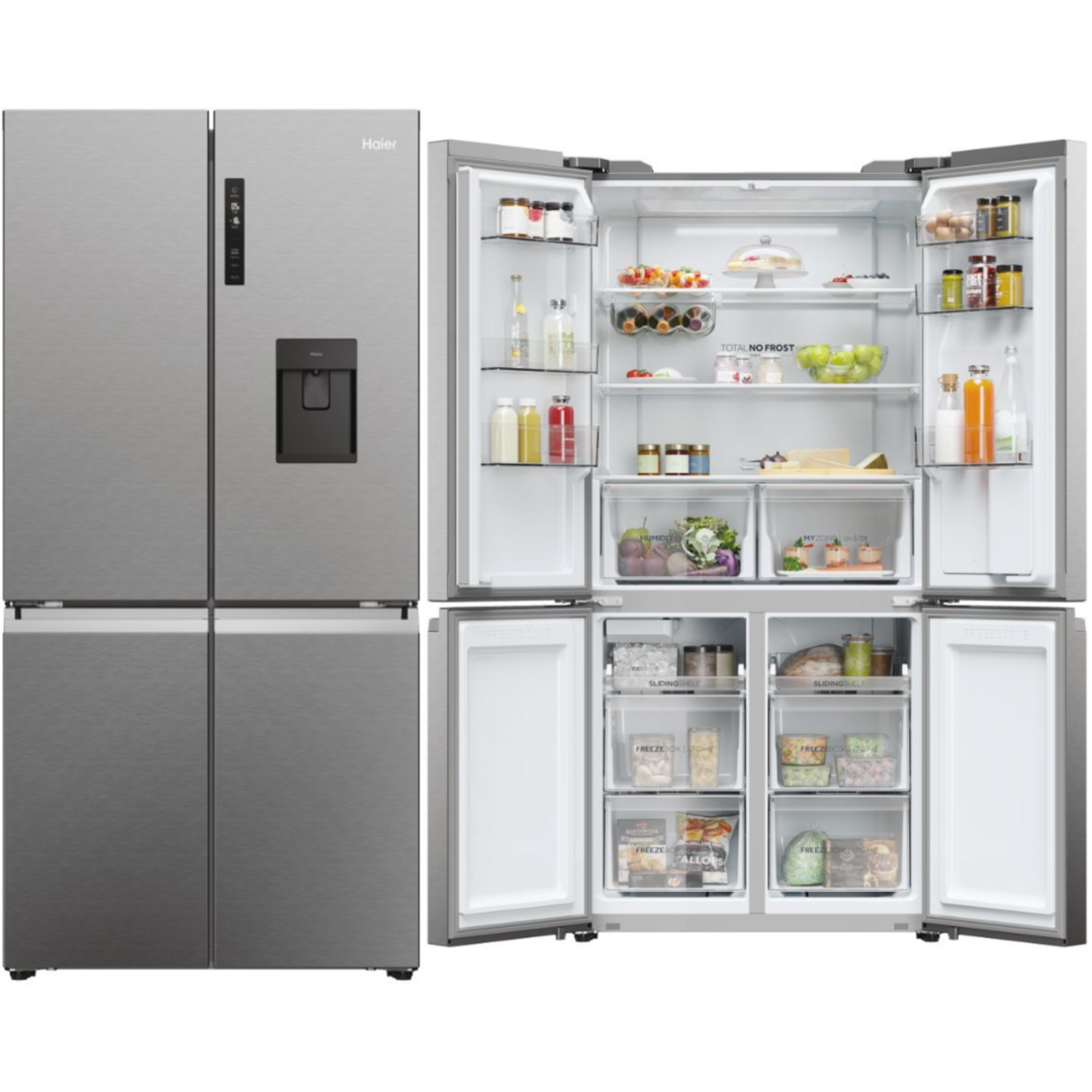 FRI. HAIER HCR5919EHMP 190x91x65 4P NF DISP INOX