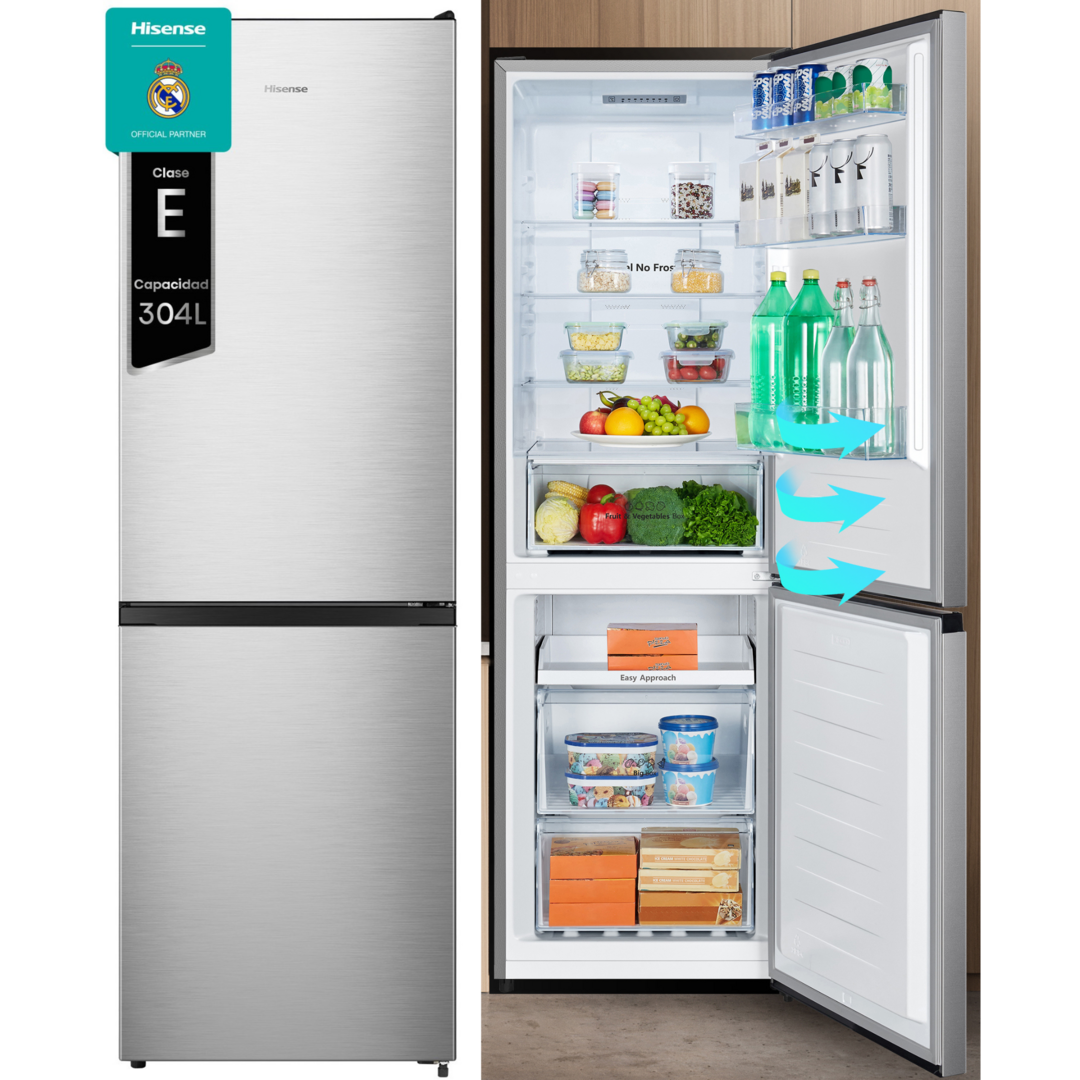 FRICOM. HISENSE RB390N4ACE 186x60 NF INOX