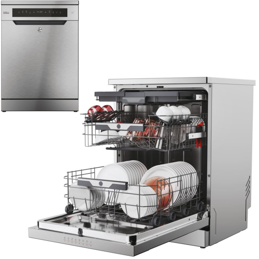 LVJ. HOOVER HF5C7F1X 8P INOX DSP 3ªB 47dB